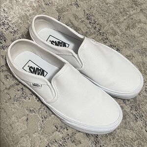 Vans Classic White Slip-On Sneakers